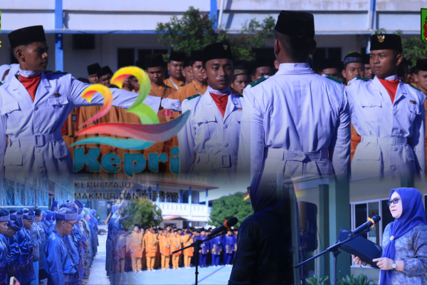 Upacara Peringatan HUT KEPRI Ke-23 di SMA Negeri 3 Batam